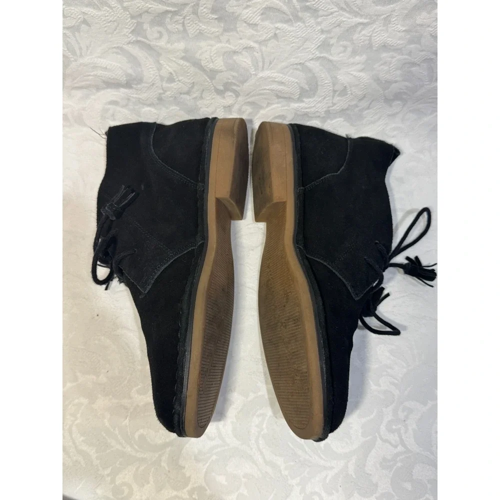 Tommy Bahama Evert Chukka Boots Men 9 Black Suede Tassel Casual